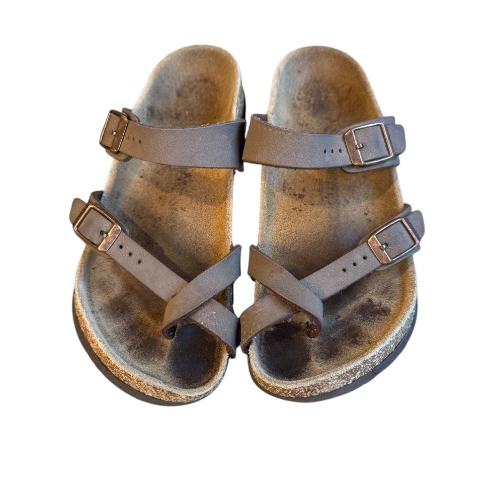 Birkenstock EU 34 US 3 Kids Youth Mayari Birko-Flor Sandals Mocha Brown C10